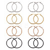 Titanium Steel Hoop Earrings STAS-TA0001-23C-7