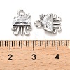 Brass Glass Charms KK-C054-08P-3