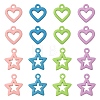 32Pcs 8 Style Spray Painted Alloy Pendants FIND-LS0001-59-1
