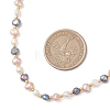 Natural Baroque Keshi Pearl Two Sides Polished Beaded Necklaces for Women NJEW-JN05824-3