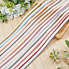 12Pcs 12 Colors Polyester Book Headbands OCOR-FH0001-36-5