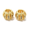 Rack Plating Brass Cubic Zirconia Beads KK-R147-06G-2