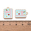Alloy Enamel Pendants ENAM-Q004-01KCG-23-3