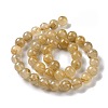 Grade AA Natural Gold Rutilated Quartz Beads Strands G-I206-34-10mm-5