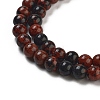Round Natural Mahogany Obsidian Beads Strands G-N0120-20-4mm-3