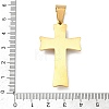 304 Stainless Steel & Rhinestone Pendants STAS-H256-03G-3