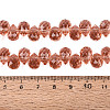 Transparent Glass Beads Strands GLAA-Q116-01A-B04-4