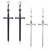 2 Pairs 2 Colors Alloy Sword Dangle Earrings EJEW-AN0001-92-1