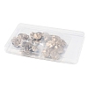 40Pcs 4 Style Alloy Shank Buttons BUTT-FG0001-05-3