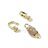 Natural Sunstone with Brass Fold Over Clasps G-G141-03G-16-2