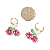 Cherry 304 Stainless Steel Huggie Hoop Earrings EJEW-TA00772-4