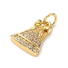 Brass Micro Pave Cubic Zirconia Charms LS-KK-I383-05G-01-2