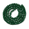 Opaque Solid Color Imitation Jade Glass Beads Strands EGLA-A044-P4mm-D09-3