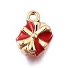 Zinc Alloy Enamel Charms FIND-U029-01G-01-1