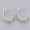 Eco-Friendly Iron Stud Earring Findings IFIN-T015-047S-NR-2