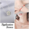 Handmade Polymer Clay Rhinestone European Large Hole Beads with Silver Color Plated Brass Cores FPDL-PA0001-02D-5