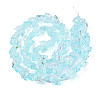 Electroplate Transparent Glass Beads Strands EGLA-T029-06A-1