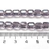 Electroplate Glass Beads Strands EGLA-D030-19N-4