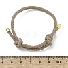 Adjustable Nylon Round Milan Cord Slider Bracelet Making FB-H001-01G-03-3