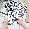 HOBBIESAY 12 Sheets 2 Colors PVC Self-adhesive Label Stickers DIY-HY0001-01-3