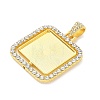 Alloy Rhinestone Pendant Cabochon Settings RB-CBA40A4-01G-01-2