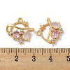 Brass Micro Pave Cubic Zirconia Pendants KK-K378-16G-3