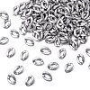 Opaque Spray Painted Acrylic Linking Rings LS-OACR-S021-19B-B02-2