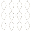 20Pcs Tibetan Style Alloy Open Back Bezel Big Pendants FIND-YW0010-01-1