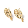 Brass Stud Earring Findings KK-B063-01G-1