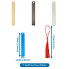 4 Sets 4 Colors Stainless Steel Bookmarks AJEW-TA0001-21-14