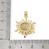 Brass & Rhinestone Pendants RB-CBA4B36-02G-01-3