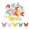 20Pcs 5 Colors Alloy Enamel Pendants ENAM-YW0002-99-1