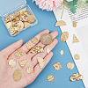 60Pcs 10 Styles Brass Connector Charms KK-BC0011-17-3