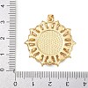 Natural White Shell Flower Pendants KK-F919-45G-4
