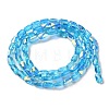 Transparent Electroplate Glass Beads Strands GLAA-Q099-G01-03-2