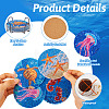 5D DIY Diamond Painting Cup Mat Kits DIY-TAC0021-09C-55