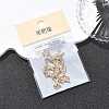 SHEGRACE Brass Micro Pave Clear Cubic Zirconia Pendants XGRQ29573-394G-X-6