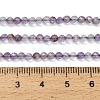 Natural Purple Phantom Quartz Purple Lodolite Quartz Beads Strands G-C262-A01-3mm-5