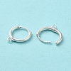 925 Sterling Silver Huggie Hoop Earring Findings STER-K174-15A-S-2