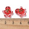 Christmas Handmade Lampwork Beads Strands LAMP-M021-02G-4