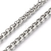 304 Stainless Steel Wheat Chains Necklace NJEW-JN03591-2