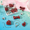 DIY Heart Bowknot Keychain Making Kits DIY-TA0015-61-6