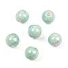Glazed Porcelain Round Beads PORC-S489-8mm-02-4