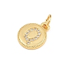 Brass Micro Pave Clear Cubic Zirconia Charms CU-CBA56CE-12G-Q-2