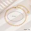 Chic Brass Cable Chain Anklets for Women WR7462-1