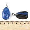 Natural Dyed & Heated Agate Tumbled Stone Pendants GG-K002-07E-3
