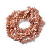 Natural Sunstone Chip Bead Strands G-M205-67-4