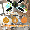 30Pcs Cotton Activated Carbon Air Filter Pad for Ceiling Fan AJEW-WA0004-18-5