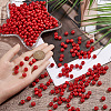 600Pcs Dyed Natural Wood Beads COCO-SC0002-39-3