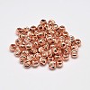 Rack Plating and Vacuum Plating Brass Corrugated Round Spacer Beads KK-I600-5mm-RG-RS-2